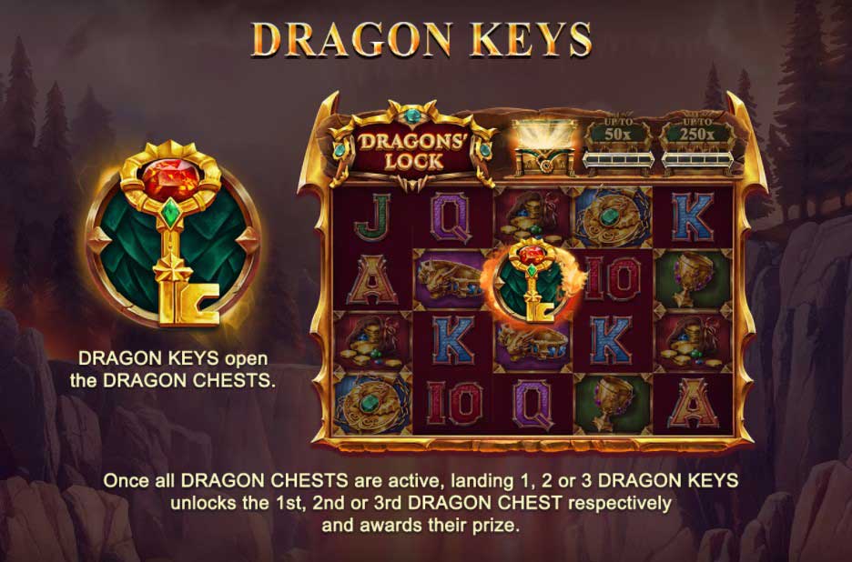 Dragons' Lock slot game keys